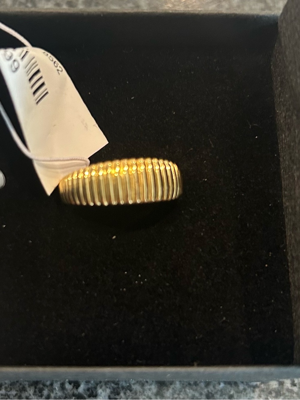 Rachel Zoe Gold Ribbed Dome Band